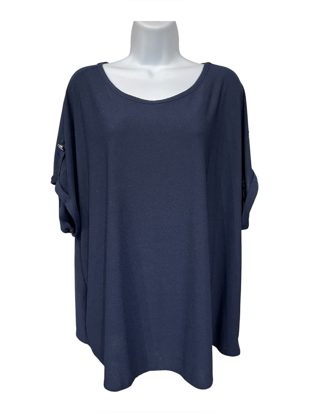 Love Scarlett 3X blouse navy blue